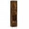 Dulap inalt, stejar fumuriu, 34,5x34x180 cm, lemn prelucrat