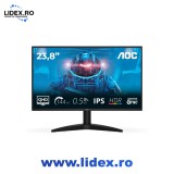 Monitor Gaming AOC Q24B36X, 24", QHD (2560x1440), IPS, 144Hz, 0.5ms MPRT, Adaptive Sync, HDR10, HDMI, DisplayPort, Negru