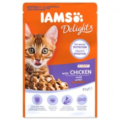 Iams Kitten cu pui 85 g foto
