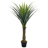 Plantă artificială cu ghiveci, yucca, verde, 145 cm
