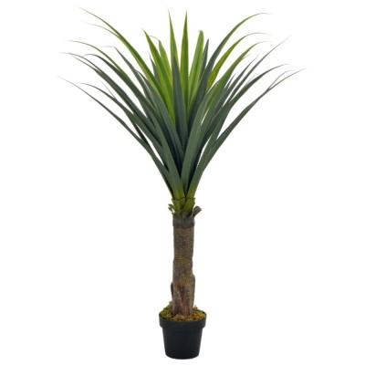 Plantă artificială cu ghiveci, yucca, verde, 145 cm foto