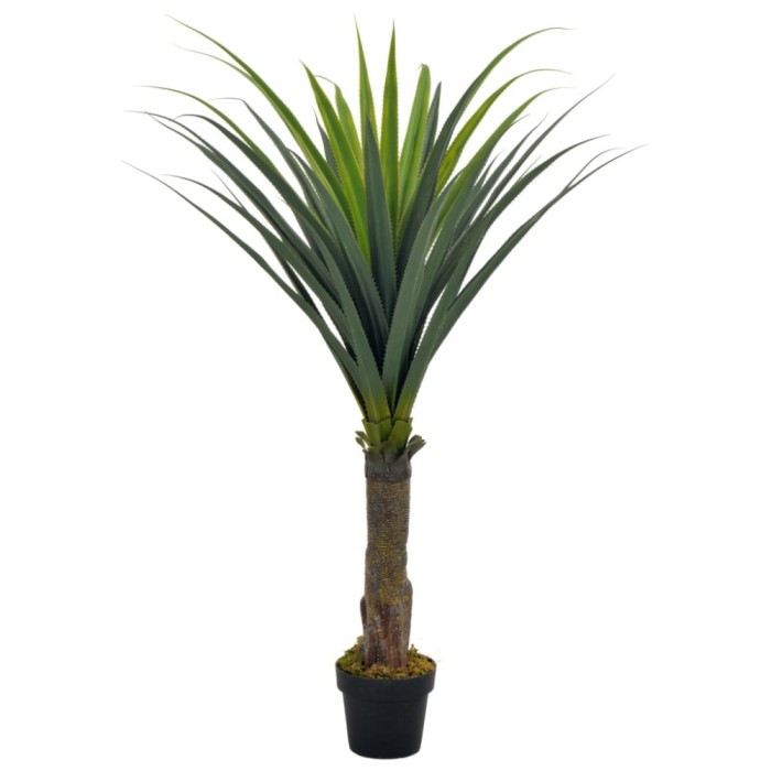 Plantă artificială cu ghiveci, yucca, verde, 145 cm
