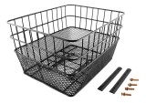 Cos Bicicleta Negru 40x30x22cm cu Sistem Prindere - Universal, Accesorii Biciclete