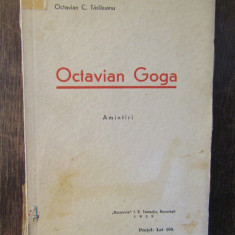 OCTAVIAN GOGA - AMINTIRI SI CONTRIBUTII .OCTAVIAN C . TASLAUANU , 1939