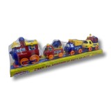 Trenulet Magnetic Lemn Multicolor, Jucarie Educativa cu Vagoane, Recomandat 12 Luni+ Unisex