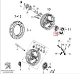 Cumpara ieftin Butuc roata spate original Peugeot Elyseo (99-00) 4T LC 125cc