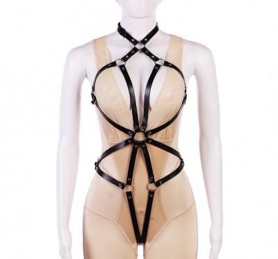 Sistem Harness Lorelei Piele Ecologica OS, JGF Lingerie foto