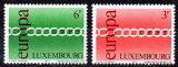 LUXEMBURG 1971, EUROPA CEPT, serie neuzata, MNH, Nestampilat