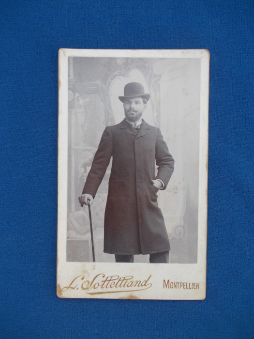 FOTOGRAFIE VECHE PE SUPORT DE CARTON , L. SOLLELLIAND , MONTPELLIER , 1903