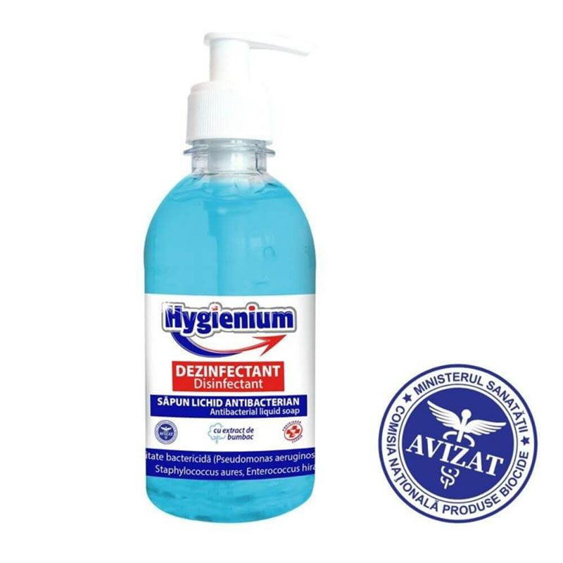 Sapun Lichid Antibacterian Hygienium pentru Maini, 300 ml, cu Extract de  Bumbac | arhiva Okazii.ro