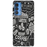 Husa compatibila cu Motorola Edge 20 model Take a coffee, Silicon, TPU, Viceversa, Transparent, Carcasa