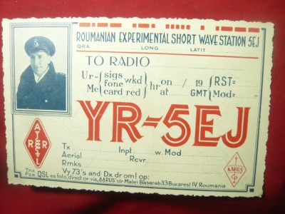 Carte Postala Speciala Aviatie si Telecomunicatii pe unde ultrascurte , interbel foto