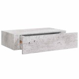 Cumpara ieftin Dulap de perete cu sertare, gri beton, 40x23,5x10 cm, MDF