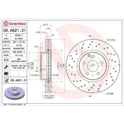Set disc frana Mercedes Clasa C (W204) 01.07-01.15, Clasa E (W212) 01.09-12.16, Clasa E Convertible (A207) 01.10-12.16, Clasa E Coupe (C207) 01.09-12 foto