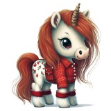 Cumpara ieftin Sticker decorativ Unicorn, Rosu, 70 cm, 1241ST, Oem