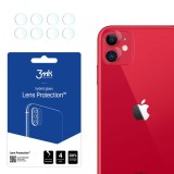 Folie de protectie Camera Spate 3MK Protection pentru Apple iPhone 11, Sticla Securizata, Set 4 bucati, Transparenta