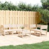 Set canapea grădină 5 piese vidaXL, lemn masiv pin, design modular, rustic, 63.5x73x78 cm