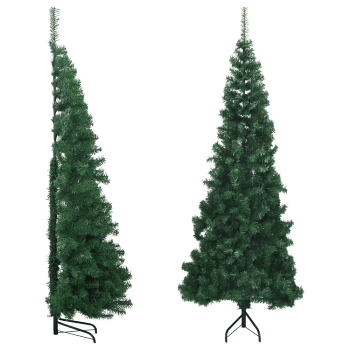 vidaXL Brad de Crăciun artificial de colț, verde, 240 cm, PVC 329166