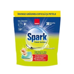 Detergent pentru masina de spalat vase Sano Spark Total Action, 30 spalari