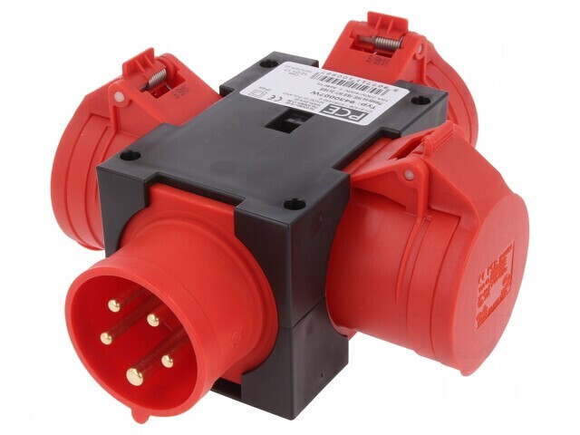 Conector alimentare trifazat 16A 400VAC IP44