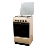 Aragaz pe gaz Metalica F4 1685 S5, 4 arzatoare, latime 50 cm, dispozitiv siguranta arzatoare si cuptor, bej