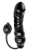 Dildo Gonfabil Ass Blaster, Negru, 25 cm