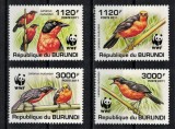 Timbre Burundi 2011, Pasari Exotice, Serie Completa, MNH