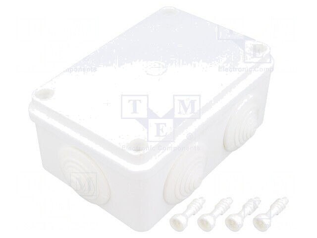 Cutie de conexiuni IP65 80x120x50mm Albă
