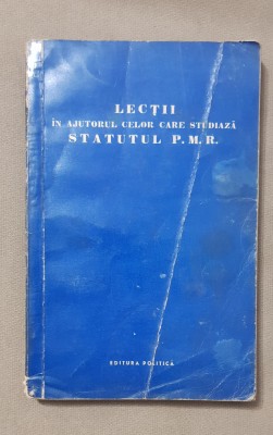 Lecții &amp;icirc;n ajutorul celor care studiază statutul P.M.R. foto