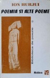 Poemia si alte poeme, Ion Hurjui, 1995, Moldova, cu dedicatie, Poezie, Beletristica