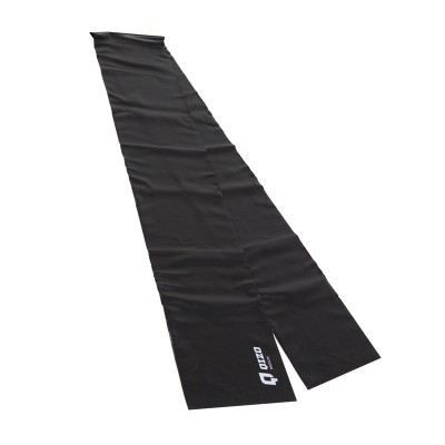 Banda elastica pentru fitness Qizo, 150 x 15 cm, rezistenta medie, Negru foto