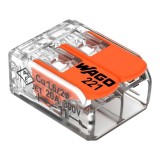 Conector WAGO 221-412 pentru 2 fire, set 100 bucati