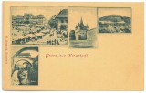 5279 - BRASOV, Market, Litho, Romania - old postcard - unused