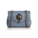 Poșetă Estella french blue din piele naturală