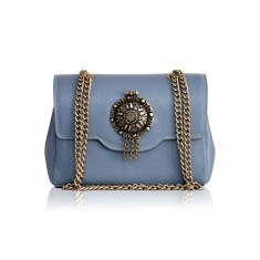 Poșetă Estella french blue din piele naturală