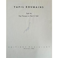 Paul Petresco / Paul H. Stahl, Tapis Roumains, 1966