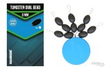 Haldorado Tungsten Oval Bead - Margea ovala din wolfram, greutate pentru carlig si opritor din cauciuc - 4mm