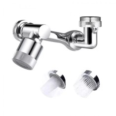 Adaptor Apa Baterie Universal, Prelungitor pentru Baterie Chiuveta, Extensie Robinet Rotativa, Doua Moduri Dus si Bule, Baie sau Bucatarie, Functie de