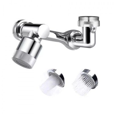 Adaptor Apa Baterie Universal, Prelungitor pentru Baterie Chiuveta, Extensie Robinet Rotativa, Doua Moduri Dus si Bule, Baie sau Bucatarie, Functie de foto
