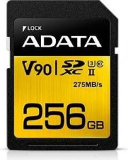 Card de memorie ADATA V90 256GB Premier ONE MicroSDXC UHS-II U3 Clasa 10 foto