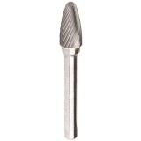 Makita B-52772 - Freza cu carburi metalice 10x20x- mm tija 6 mm forma F (conica cu cap rotunjit) tais simplu