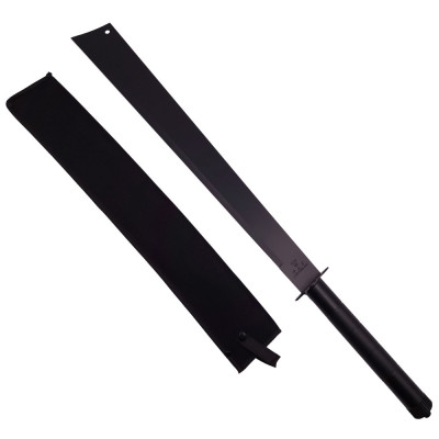 Sabie de vanatoare IdeallStore&amp;reg;, Ninja Blade, maner metal, 81 cm, negru, teaca inclusa foto