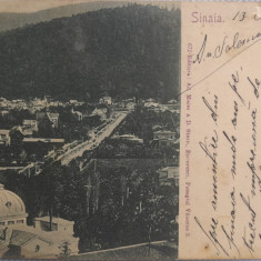 1902 SINAIA , Prahova, cu patru semnaturi prestigioase Macellaru, Visa, Albu