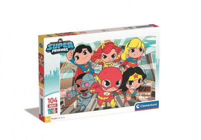 Puzzle Maxi DC Super Hero Tiny, Micii Super Eroi - 104 Piese Clementoni foto