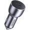 Incarcator Auto UGREEN CD213, 36W, 3A, 2 x USB-C, Gri