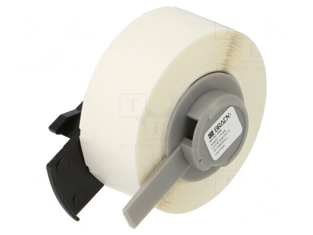 Etichetă albă 9,53mm