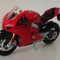 Macheta motocicleta Ducati Panigale V4 rosu - Bburago 1/18