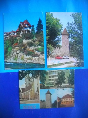 HOPCT LOT 2780 SEBES- JUD ALBA -3 CARTI POSTALE-CIRCULATE foto