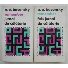 Remember. Jurnal de calatorie/Fals jurnal de calatorie (2 volume) &ndash; A. E. Baconsky