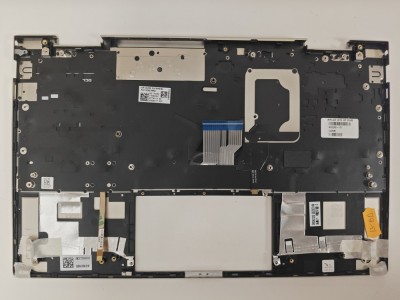 Carcasa superioara cu tastatura palmrest Laptop 2-in-1, HP, Envy X360 13-BD, 13T-BD, TPN-C152, AM2UT000450, AM2UT000900, iluminata, aurie, layout US A foto